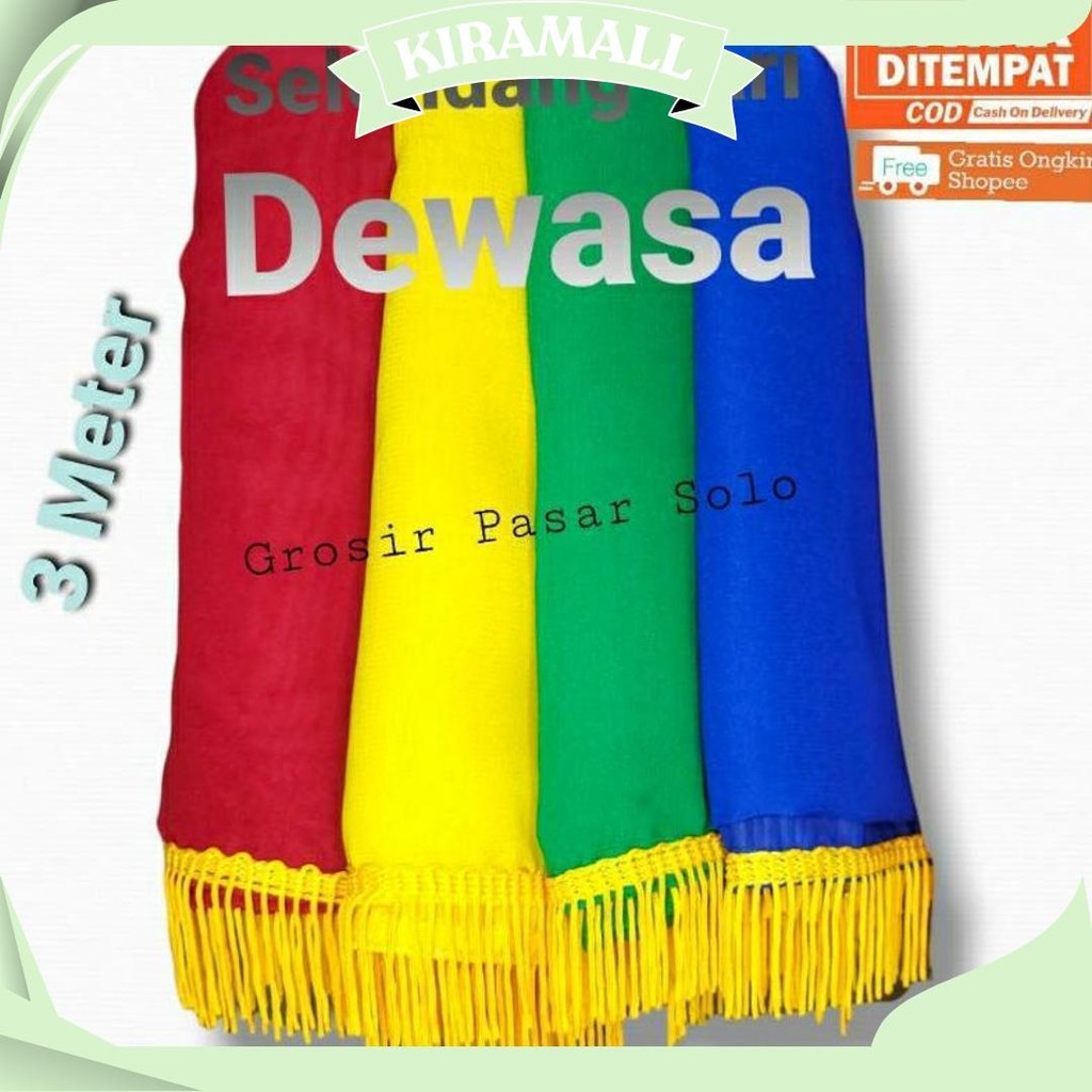 Selendang Tari Dewasa / Selendang Tari Rumbai / Selendang Tari 3 Meter Cod