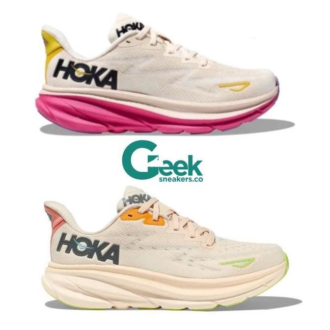 Hoka Clifton 9 White Pink