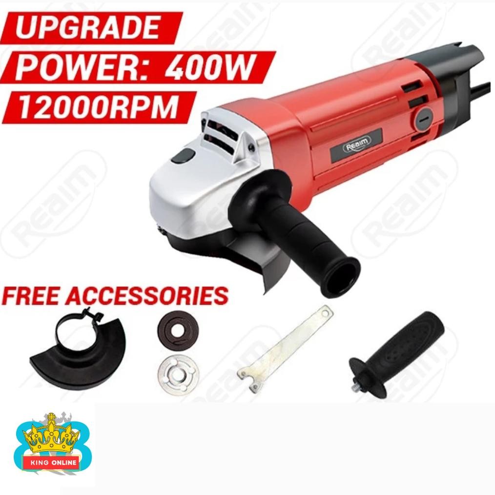 Reaim Mesin Gerinda berkualitas Mesin Gerinda Tangan - Gerinda Listrik Angle Grinder Poles - Piringa