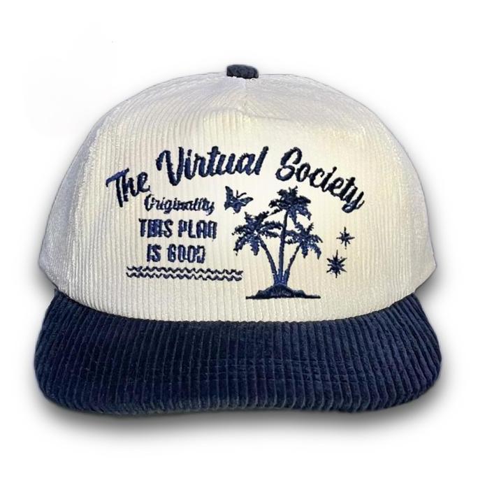 Xcvr- Topi Rope Hat Cream Navy Virtual Corduroy