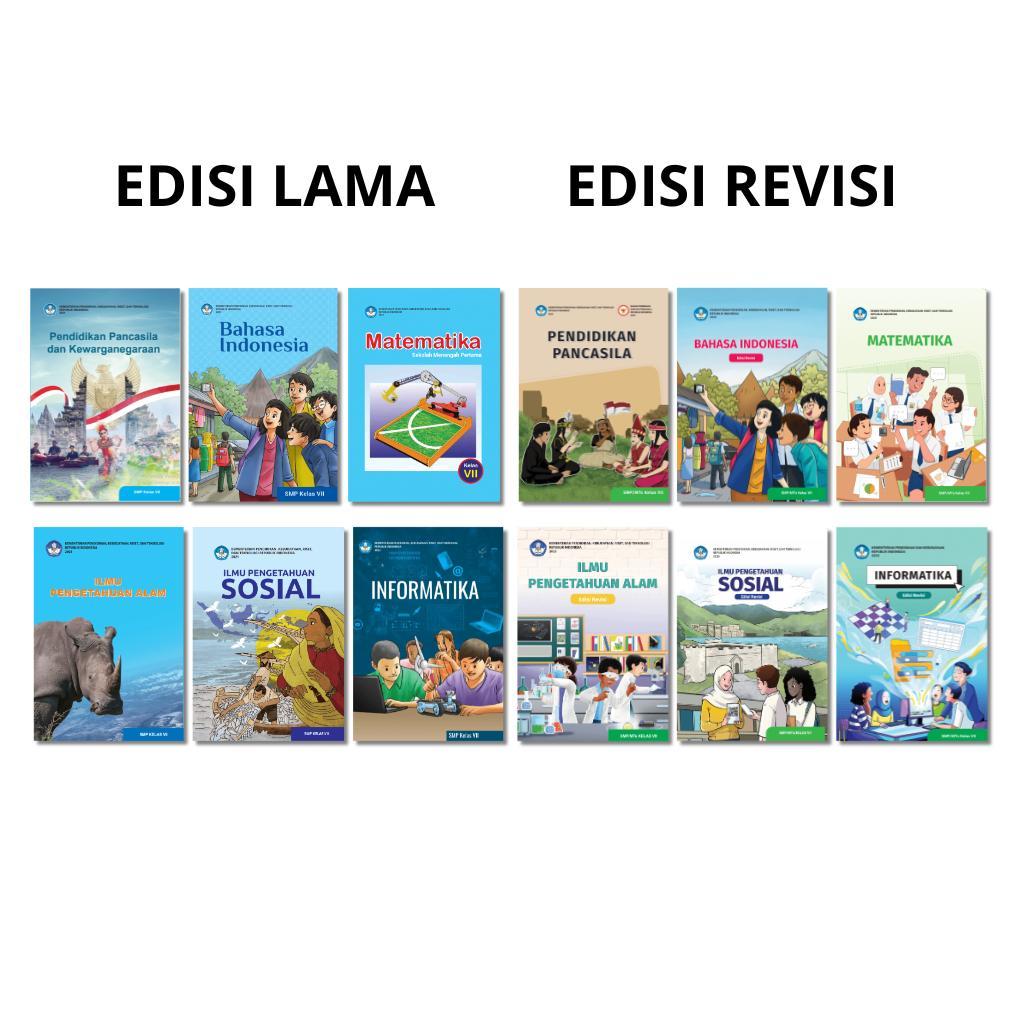 Buku Paket Siswa Kelas 7 1 Smp/Mts Kurikulum Merdeka Edisi Lama Dan Revisi Pelajaran Pkn,Ppkn,Mtk,Ip