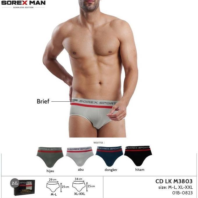 Boxe- Sorex 3803 Cd Celana Dalam Pria Tipe Segita Sport Sorex Man