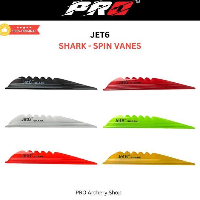 SHARK SPIN VANES JET 6 JET6 KSL | VANE 4 IN ARROW INDOOR | SPINWING | BUSUR ALAT PANAHAN