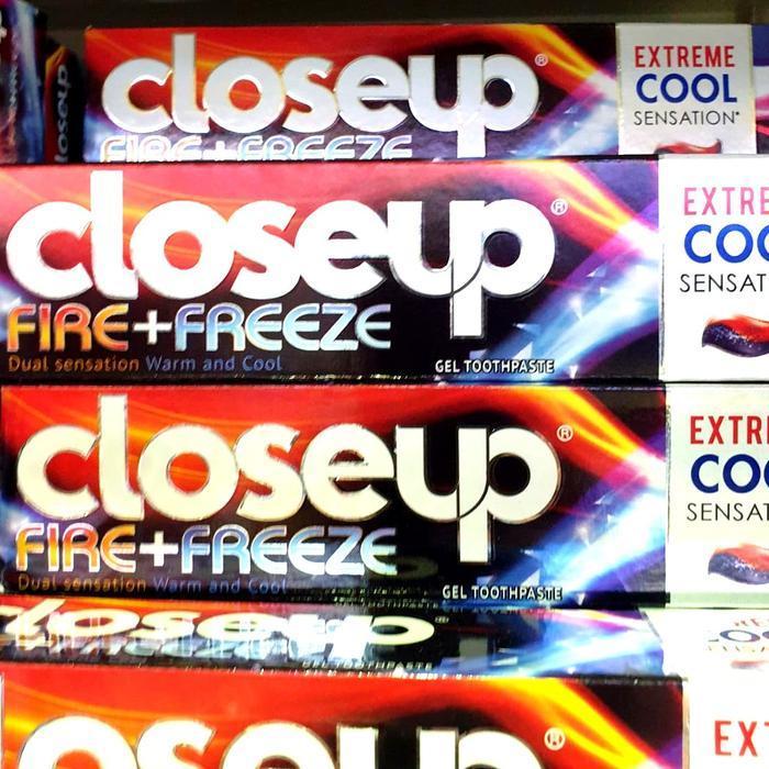 close up Pasta gigi CLOSEUP ODOL fire freeze ice white eve fresh