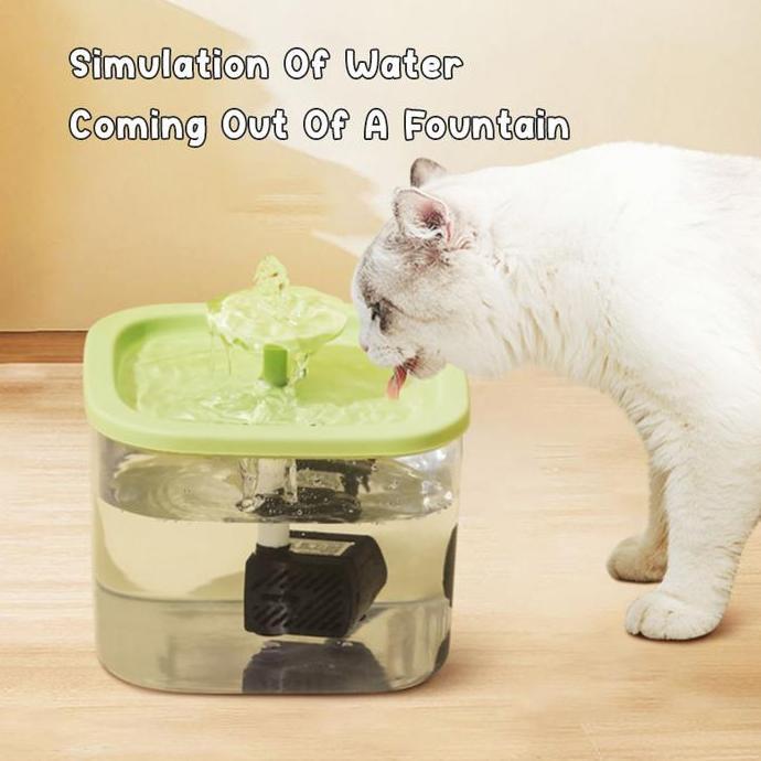 Dispenser Kucing Otomatis Tempat Minum Kucing Stainless