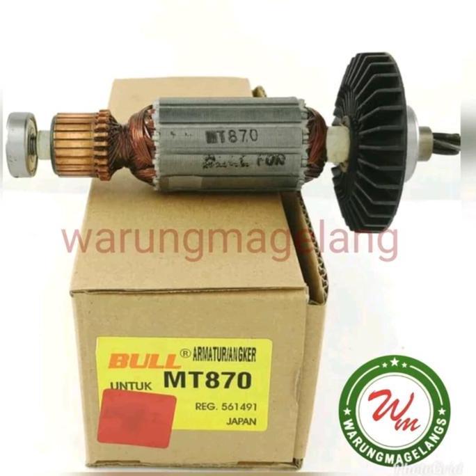 Armature Bull For Mesin Rotary Hammer Drill Maktec Mt 870 Mt871 Mt 871