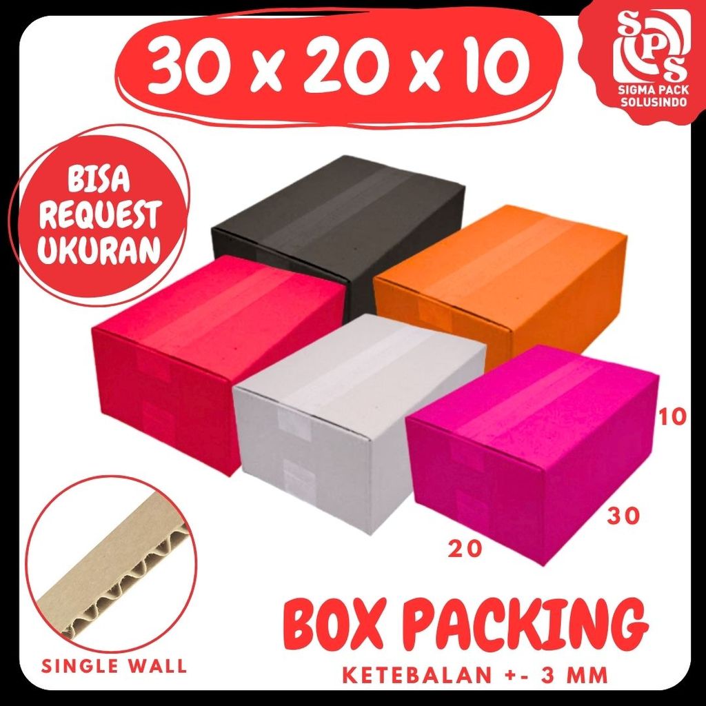 Box Packing 30x20x10 A1 Dus Packing A1 Kardus paking Kotak hampers Kemasan Tanaman Botol