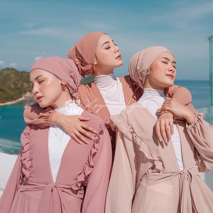 Scarf- Koyu Hijab Turban Instant / Pasmina Instant Turban Koyu