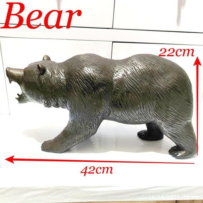 hanya disini] patung beruang perunggu bronze bear