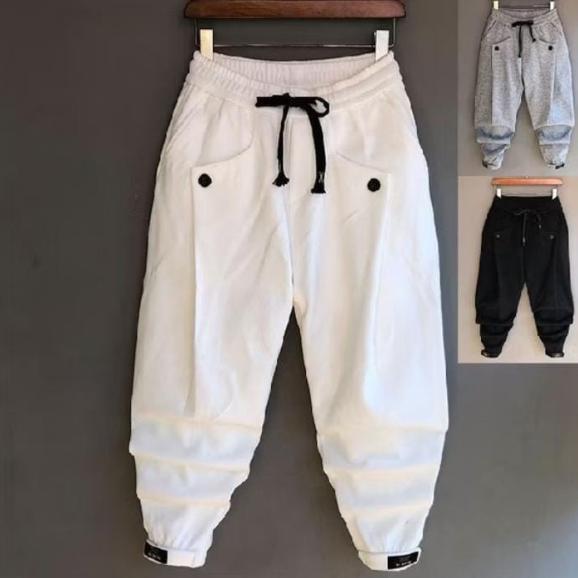 BEST DEALS Celana Jogger Pria Wanita Celana Olahraga Jogger Pants Trendy Putih Polos Terbaru  JUMBO 