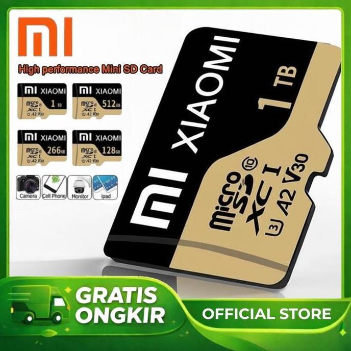 Xiaomi MicroSD Memory Card Original Class 10 High Speed 128GB 256GB 512GB 1TB Kartu Penyimpanan