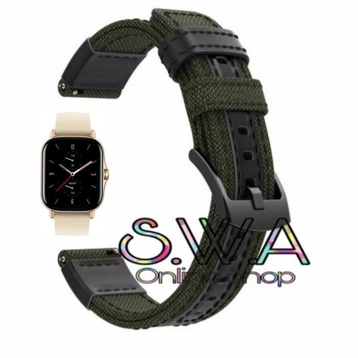 TERBARU - Strap Nilon Nylon Woven Tali Jam Xiaomi Huami Amazfit GTS 2 Mini Acc