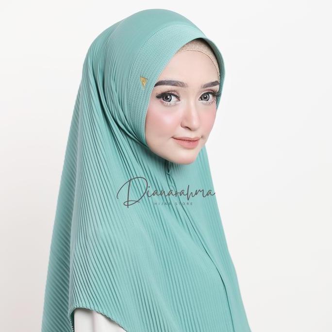 Scarf- Azka Hijab - Jilbab Hijab Instan Matt Jersey Size L Bergo Mariam Plisket Jilbab Nyaman Kerudu