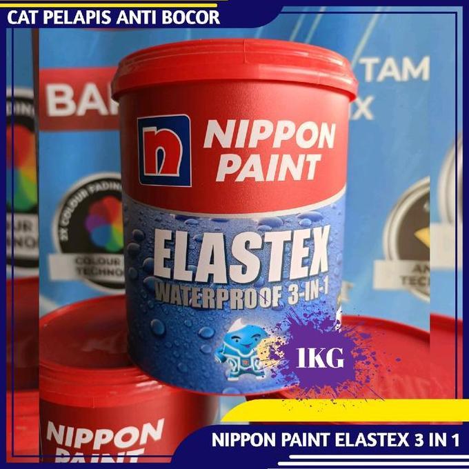 Kael- Cat Tembok Terproof Nippon Paint Elastex (Anti Bocor) Cat Tembok Terproof Nippon Elastex 3In1 