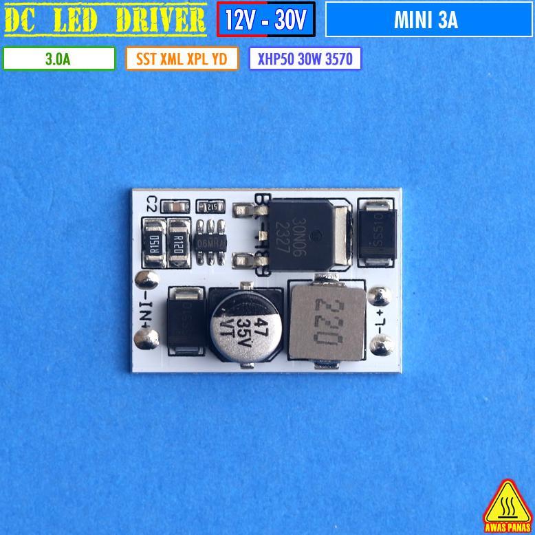 Mini Driver Led 3A AKI 12V 24V CREE XHP50 SST XML XPL Driver MCP 3570 BiLed 30W Dim D2 Laser Projie 