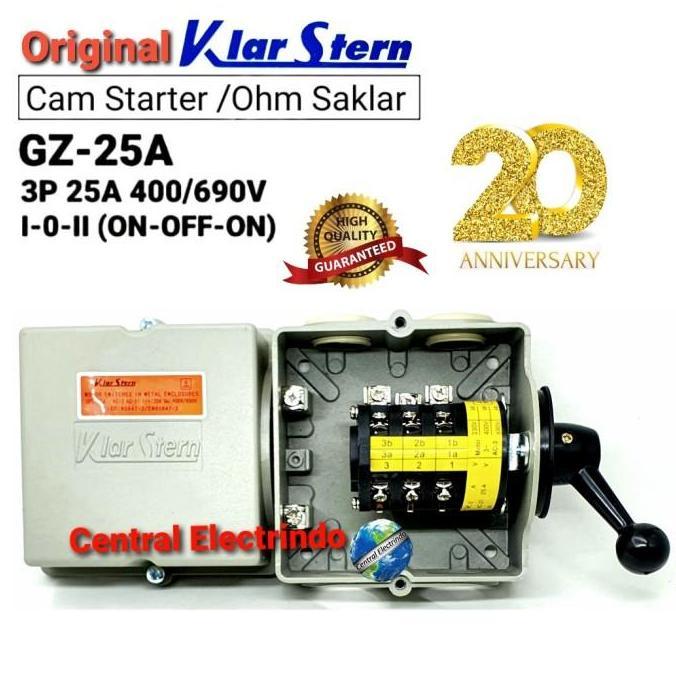 OHM SAKLAR 3P GZ 25A I-0-II KLARSTERN CE27
