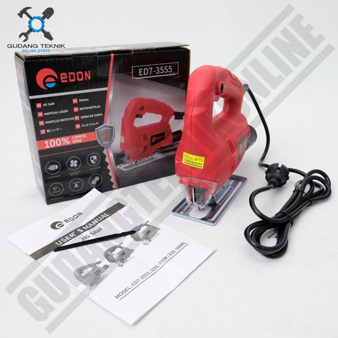 OVIROWA Jigsaw Edon ED7-3555 - Mesin Jig Saw Edon - Mesin Gergaji Triplek Jigsaw Edon ED7-3555 EDON