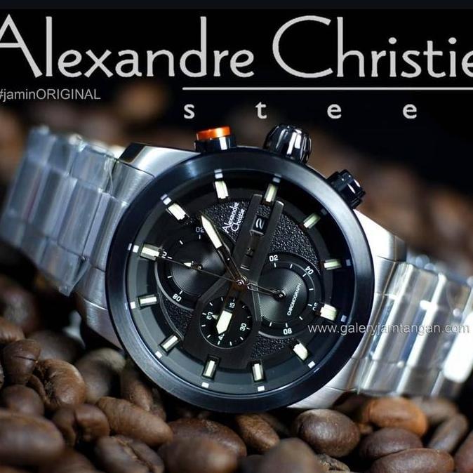 ALEXANDRE CHRISTIE AC6559 AC 6559 SILVER BLACK JAM PRIA ORIGINAL