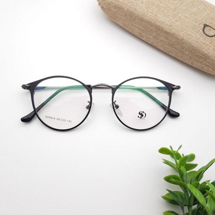 Pilihan - Kacamata Fashion Oval Pria Dan Wanita Kode Frame Ar9006Sd Biru Blueray Lensa  Photocromic 