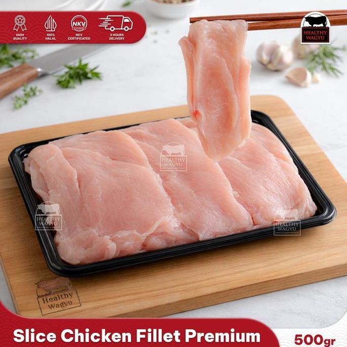 Welz- Slice Chicken Fillet Daging Ayam Slice Tipis 500 Gram