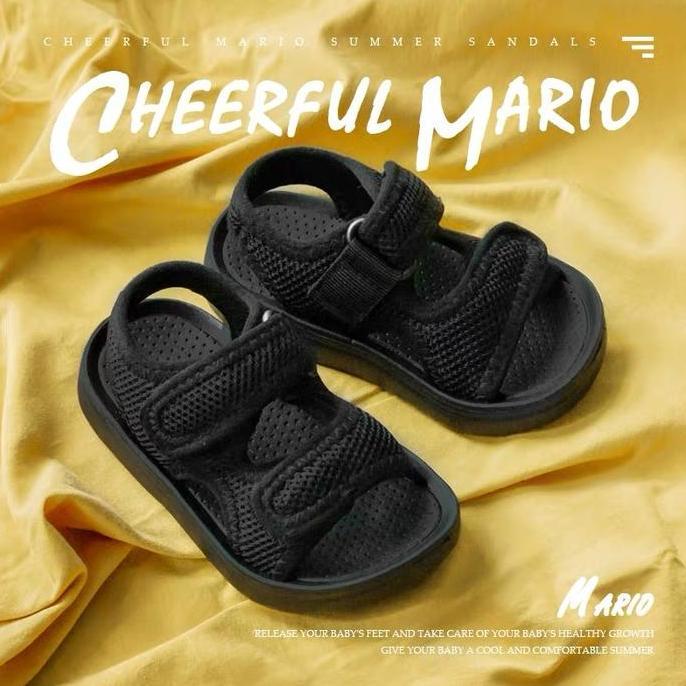 Sepatu Sandal Anak Kain Bernapas Solid Kain Jala Bahan Lembut Tidak Melukai Kaki Anda Sandal Anak La
