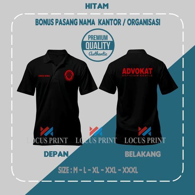 DV112 >> TSHIRT KAOS POLO KAI KONGRES ADVOKAT INDONESIA LAWYER PENGACARA