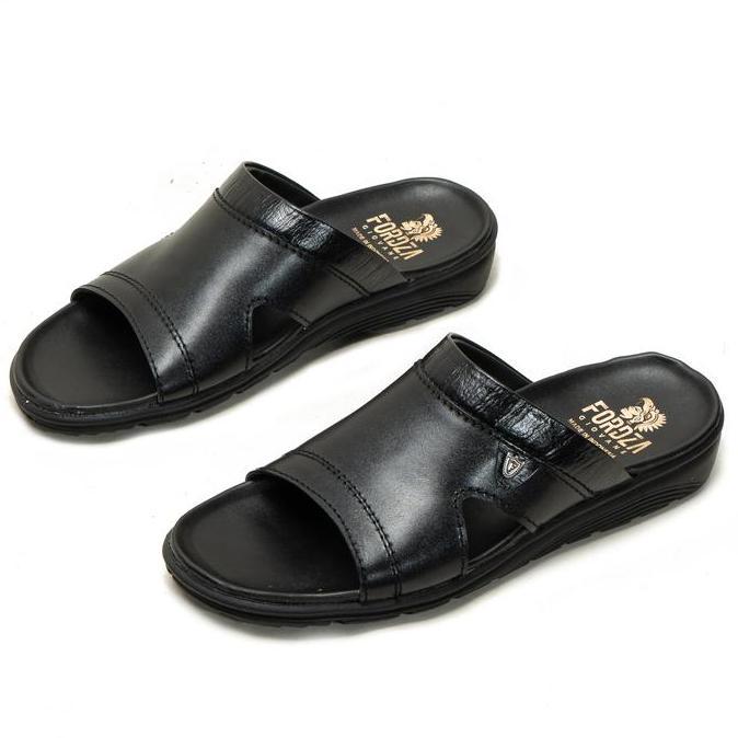 Rans- Sandal Slop Pria Kulit Sapi Sandal Pria Casual Kulit Fordza T.S448