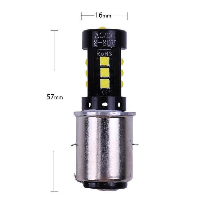1 Buah Lampu Led Sepeda Motor Ba20D Led Lampu Depan Sepeda Motor Lampu Putih Warna Sepeda Motor Lamp