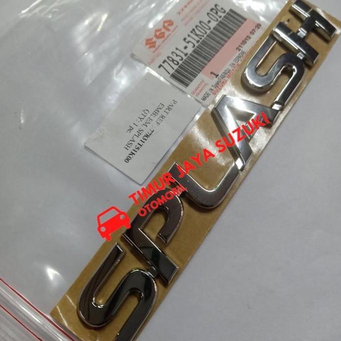 EMBLEM SPLASH ASLI SGP SPAREPART SUZUKI