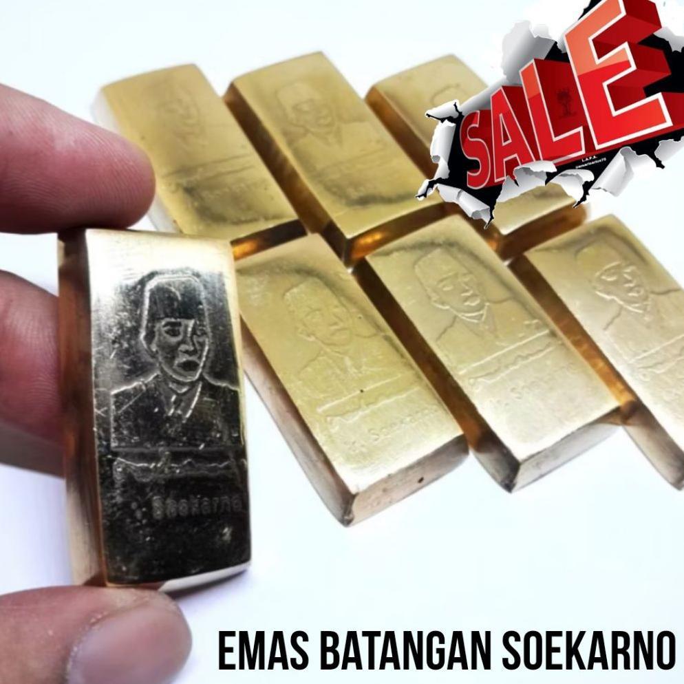Emas batangan Ir.soekarno & LM padi kapas