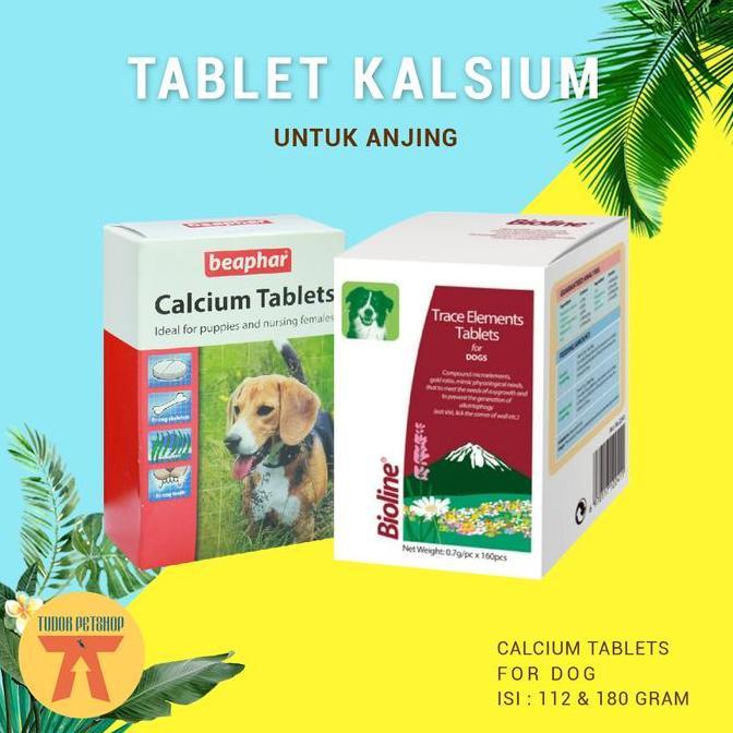 VITAMIN ANJING BEAPHAR CALCIUM 180 TABLET / VITAMIN KALSIUM ANJING