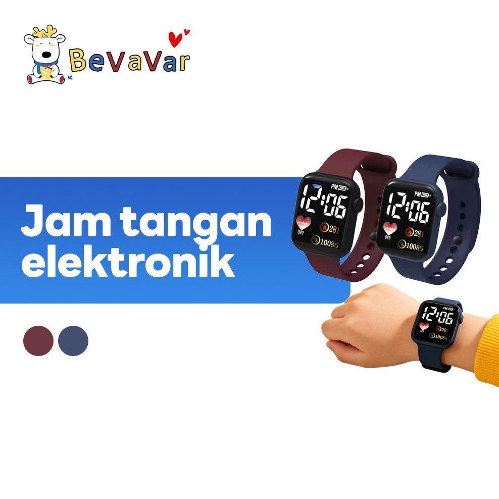 Special Offer Bevavar Jam Tangan Led Digital Jam Tangan Karet Led Tahan Air Jam Tangan Anak Cowok Ce
