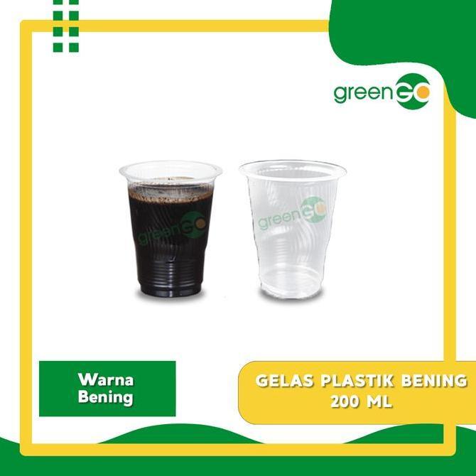 GELAS KOPI PLASTIK 200ML 220ML SPS 1 PACK ISI 50PCS GELAS KOPI BENING GELAS KOPI KUAT MURAH GELAS KE