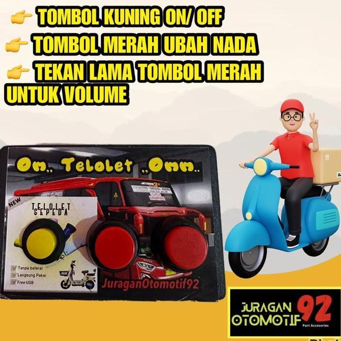 Cycle- Bel Sepada / Basuri Buat Sepeda / Telolet V4 / Klakson Telolet Outdoor