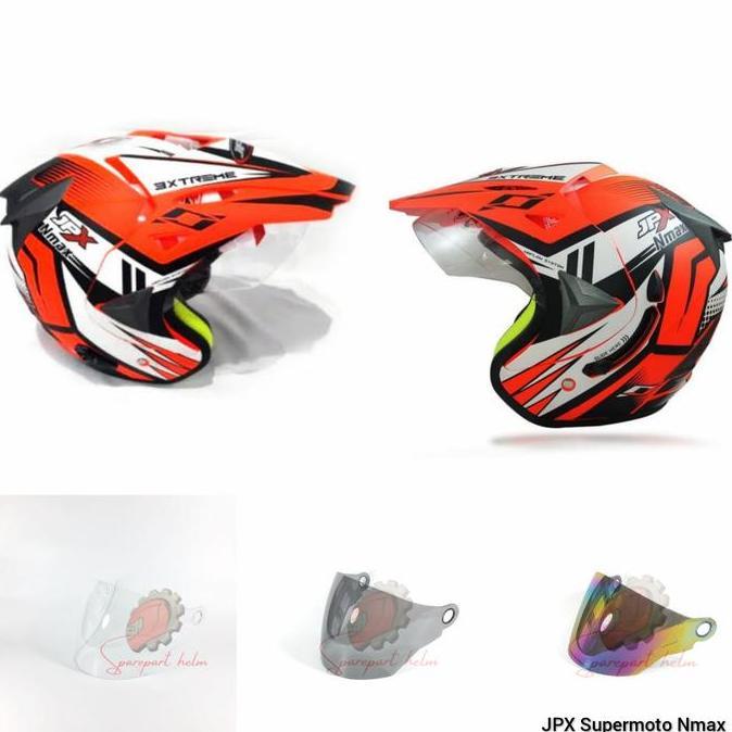 Metz- Kaca Helm Jpx Supermoto Nmax Visor Helm Jpx Supermoto Nmax