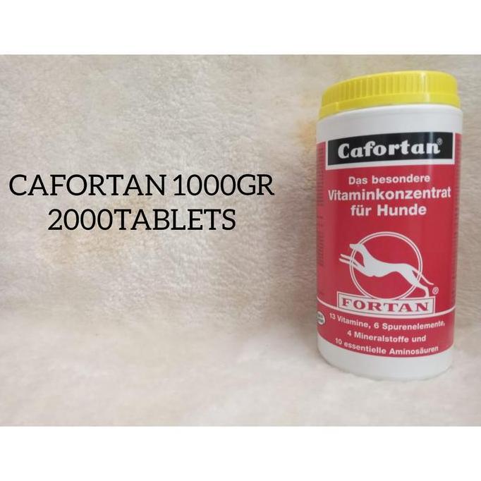 CAFORTAN 1000GR - 2000TABLETS - MULTIVITAMIN ANJING