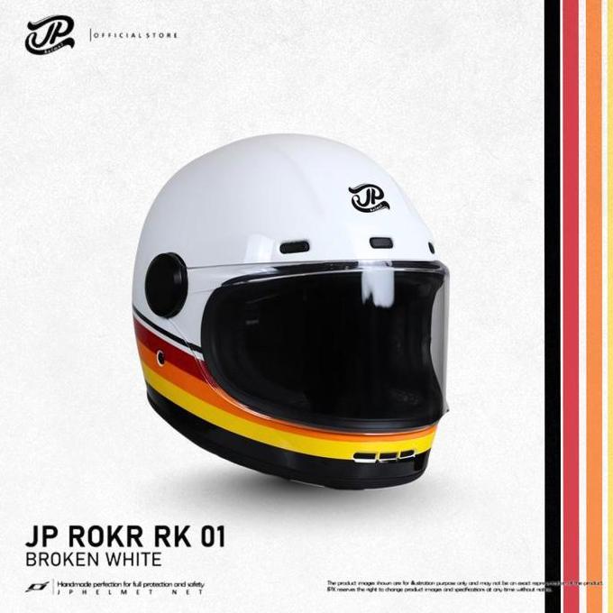 Metz- Helm Fullface Retro Jp - Rokr Motif - Rokr Rk 01