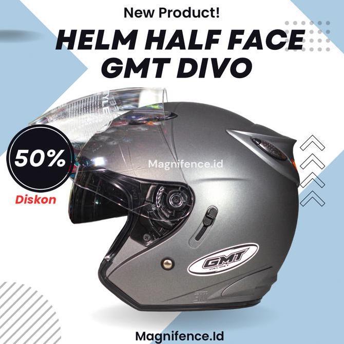 Metz- Helm Half Face Gmt Double Visor Helem Motor Sni Helmet