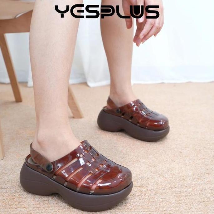 Shoe- [Yesplus] 34 Sandal Wedges Nita Import Model Terbaru Yesplus