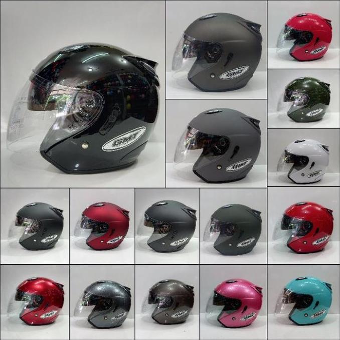 Helm Gmt Solid Double Visor Original