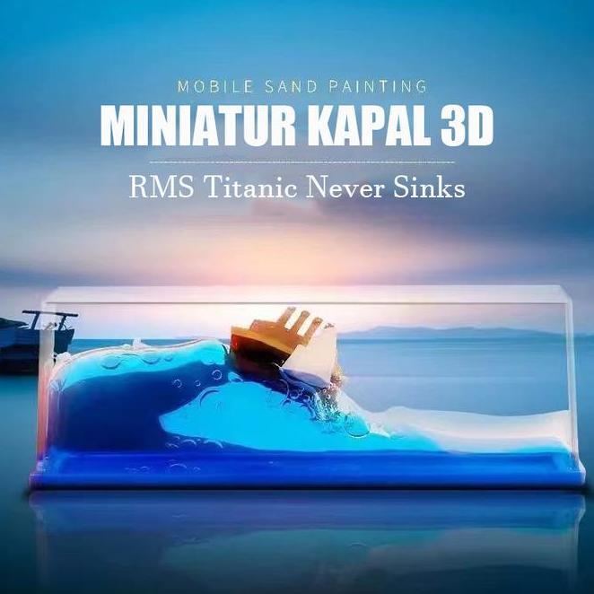 Kapal Hiasan Titanic Dekorasi Meja Kapal One Piece Pajangan Kapal Pesiar Ornamen Mengambang
