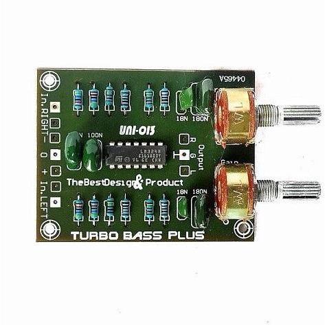 SC KIT TURBO BASS BAS PLUS IC LM324N SPEAKER SOUND SYSTEM AUDIO RAKITAN 2 POTENSIO