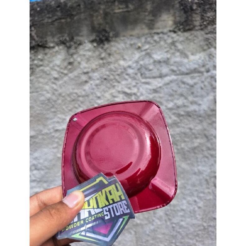 Cat Bubuk Powder Coating Merah Gelap Metalik Gloss 90% Best