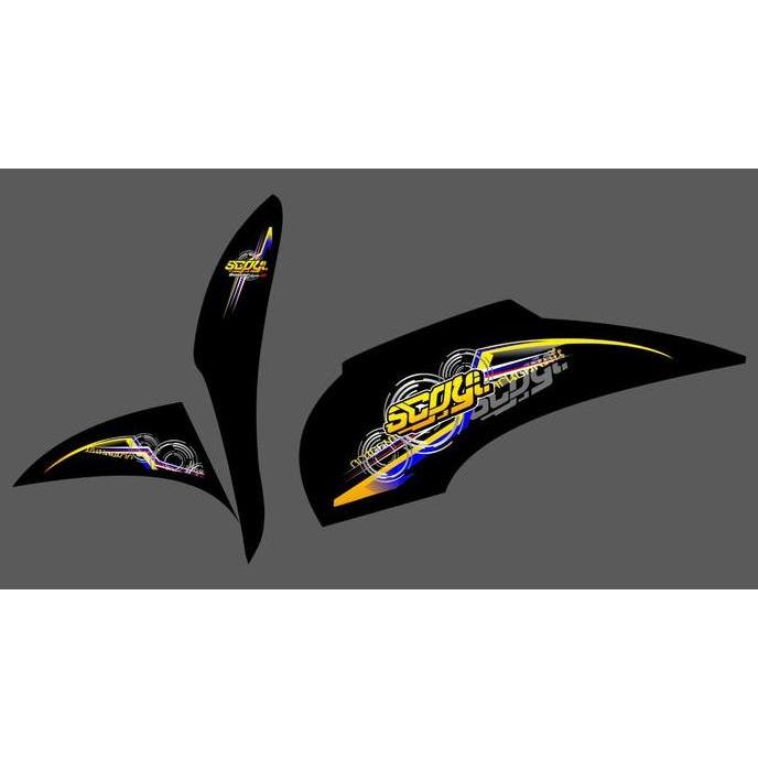 Striping Transparan Scoopy Karbu
