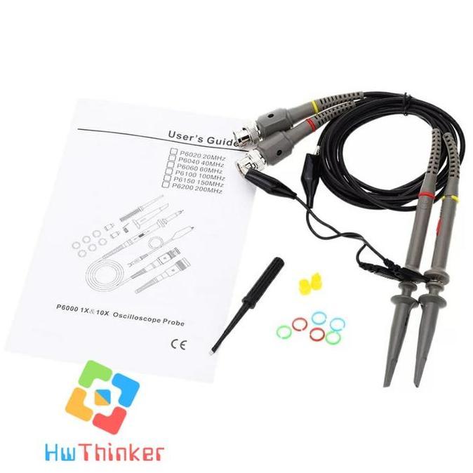 1Set Probe 100Mhz Oscilloscope Scope P6100 1 Set 100 MHz Osiloskop