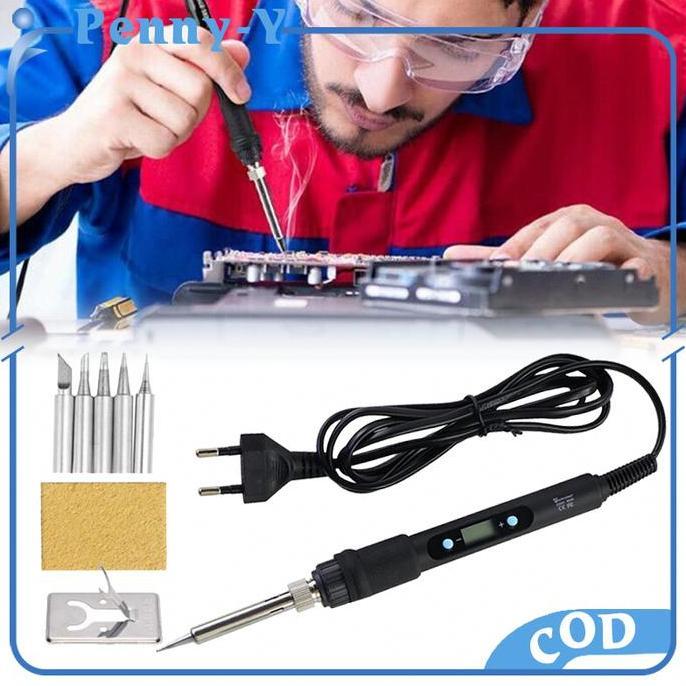 80W SET SOLDERING IRON ADJUSTABLE SOLDER ELECTRIC SOLDER 80WATT DIGITAL LCD DISPLAY READY