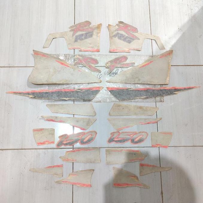sticker stiker striping suzuki RGR RGR150 RGR 150 jumbo hitam original