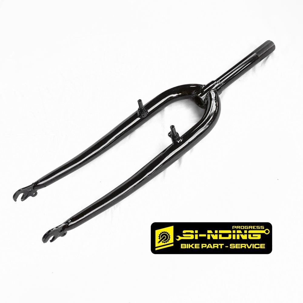 Fork Rigid Sepeda Federal Communter Bike 26 Inch Drat Cantilever V Brake Hitam Chrome Platinum