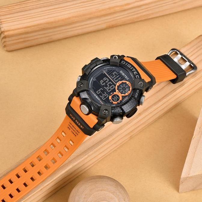 Bw- Ditec Dg-5118T Jam Tangan Pria Dital Rubber 5118 Dg5118