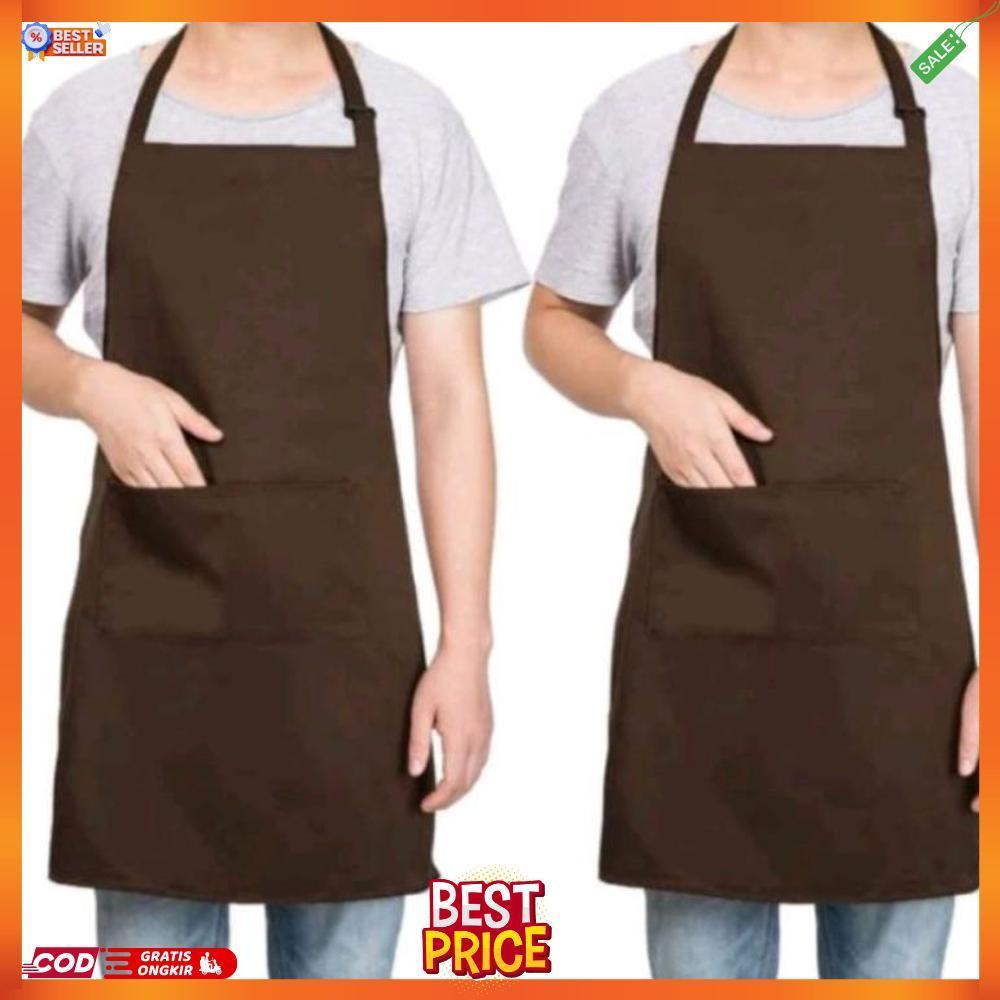 CELEMEK/APRON/RESTORAN/KOKI/MASAK/ CELEMEK POLOS/APRON MASAK ALGHIFARI